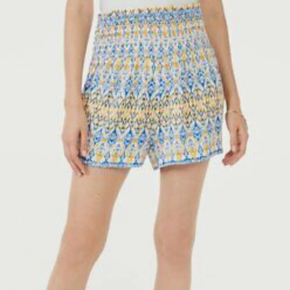 Scoop Women's Boho Multicolor Casual Comfortable Lounging Shorts Size XXL